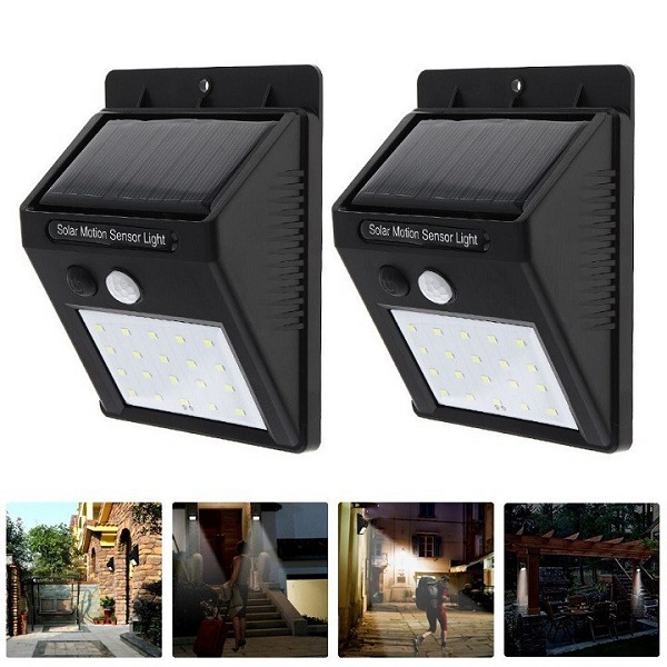 Đèn Led cảm biến năng lượng mặt trời (Solar Sensor Wall light)