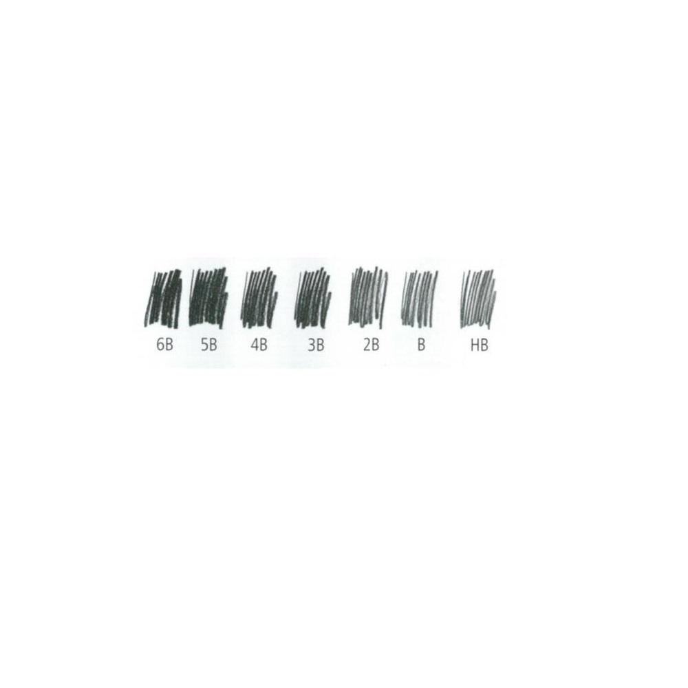Vỉ 2 cây bút chì sọc đỏ đen STAEDTLER TRADITION 110 (HB, B, 2B, 3B, 4B, 5B, 6B)