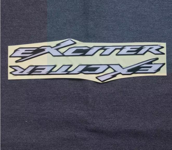 TEM CHỮ NỔI XE MÁY EXCITER MÀU TRẮNG