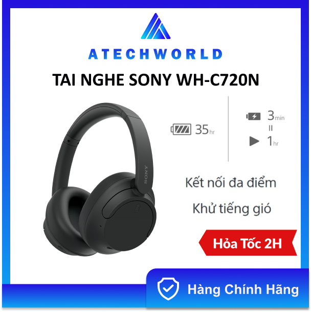Tai Nghe Bluetooth Sony WH-CH720N Không Dây Noise Canceling