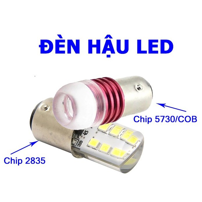 Đèn hậu led chớp cho xe máy/ F1 3 tim sáng đỏ