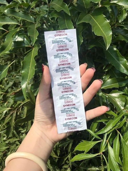 1 Vỉ Viên Đặt Gynecon Thái Lan - 1 vỉ 5 viên