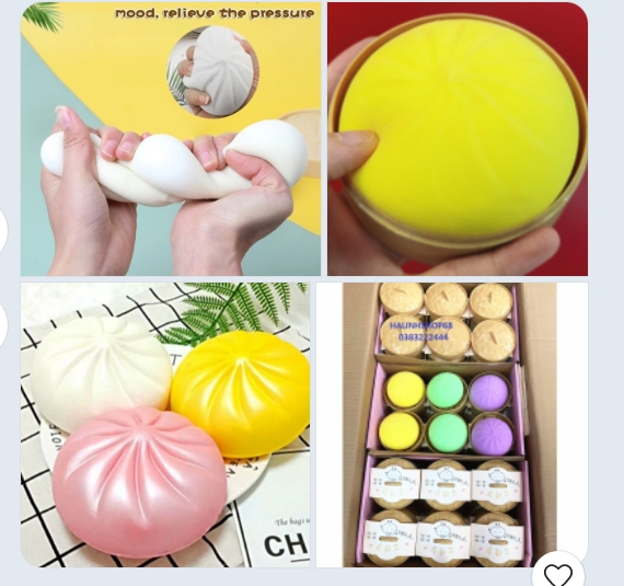 Bánh Bao Đồ Chơi Giảm Stress An Toàn,SQUISHY, MOCHI BÁNH BAO loại to 8.5cm, SIÊU DAI ĐƯỢC CHỌN MÀU