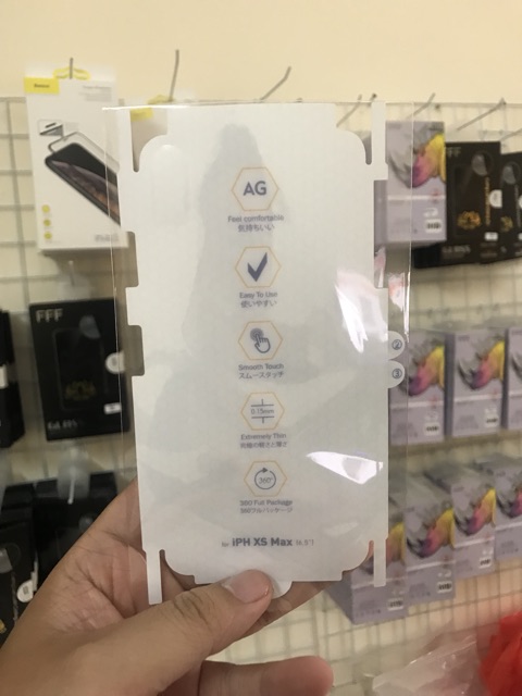 [HCM]Dán PPF nhám AG chống vân tay mặt sau dành cho iPhone