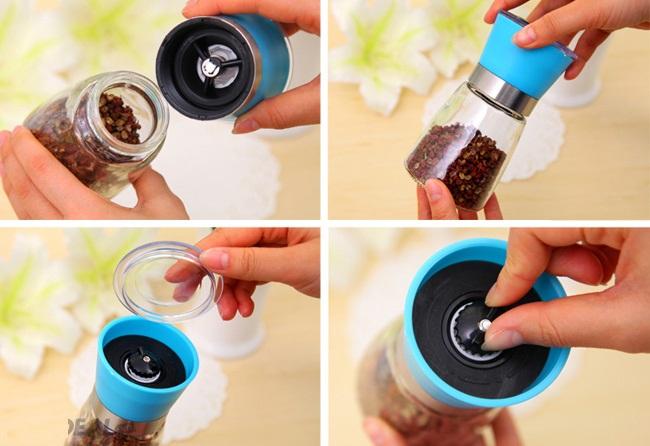 Dụng cụ xay tiêu thủy tinh cầm tay