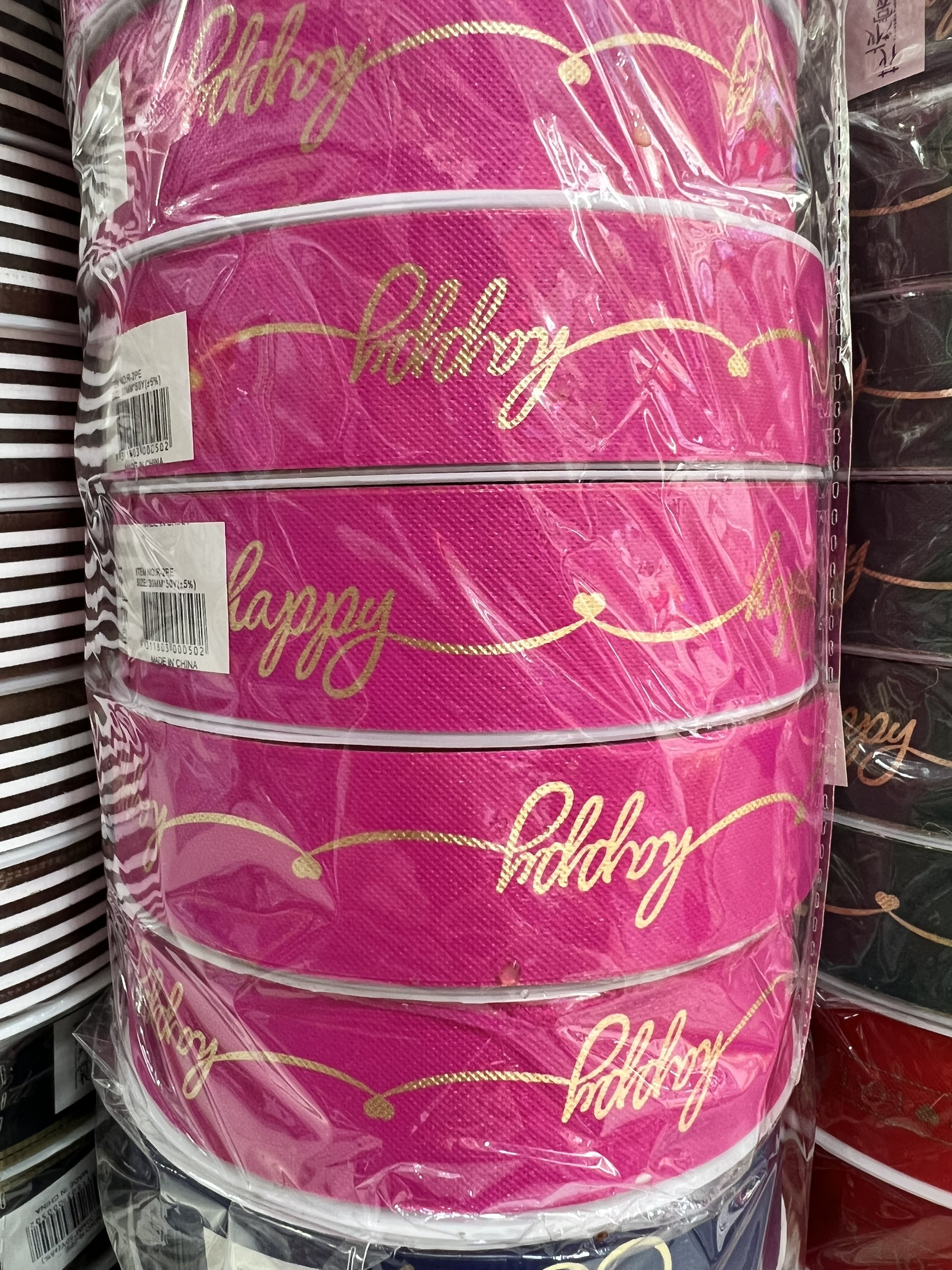 Plastic ribbon crown format 3cm * 45m