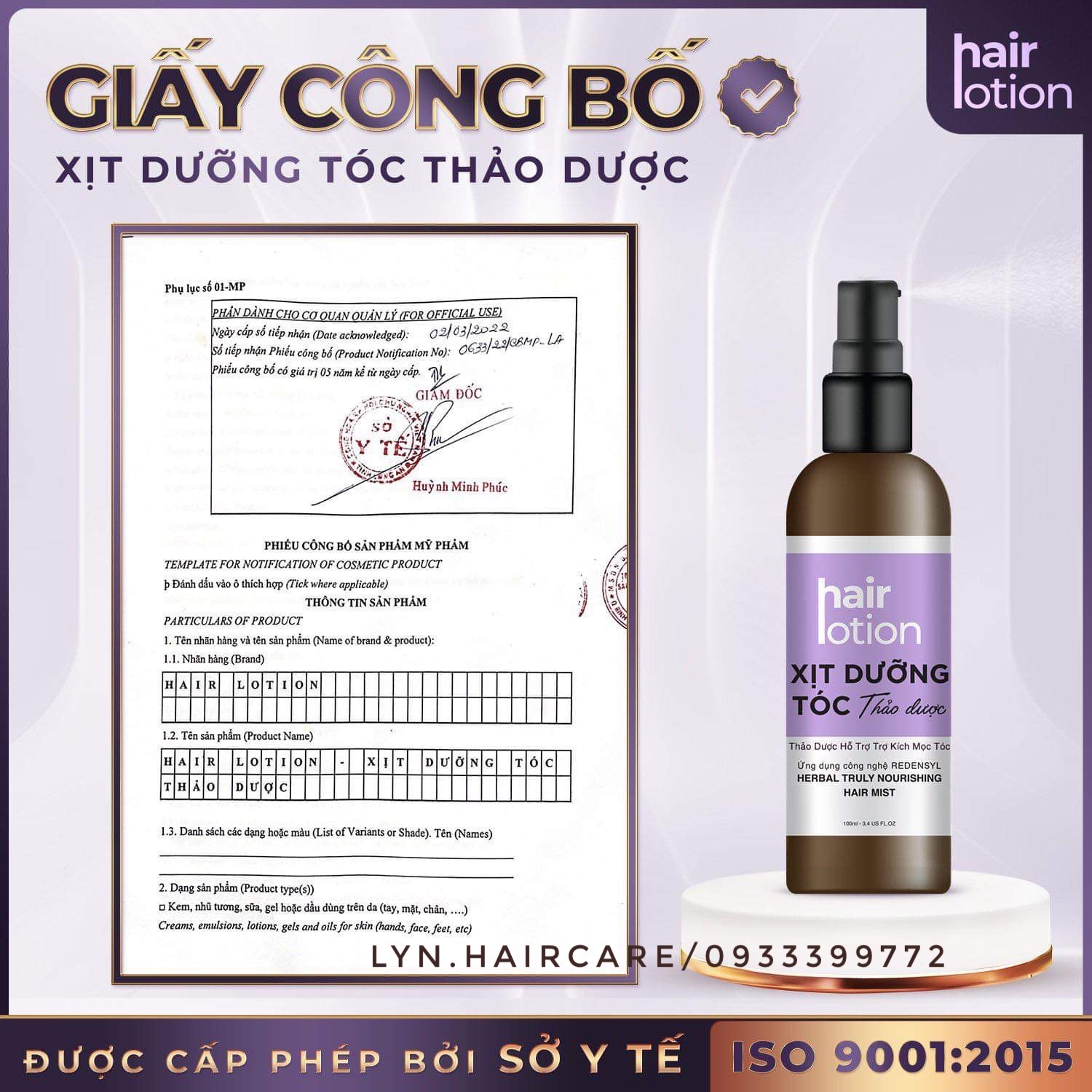 XỊT KÍCH MỌC TÓC CAO THẢO DƯỢC