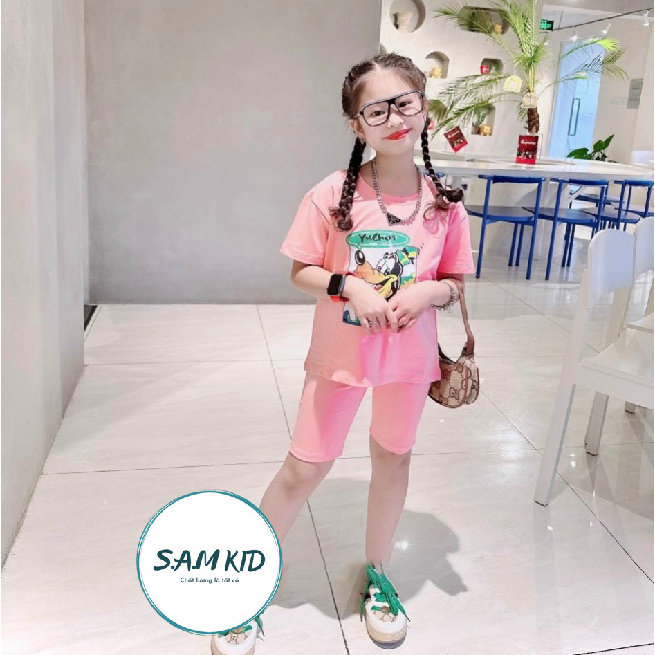 [8-40kg] Đồ bộ bé gái quần Lửng 3 Màu