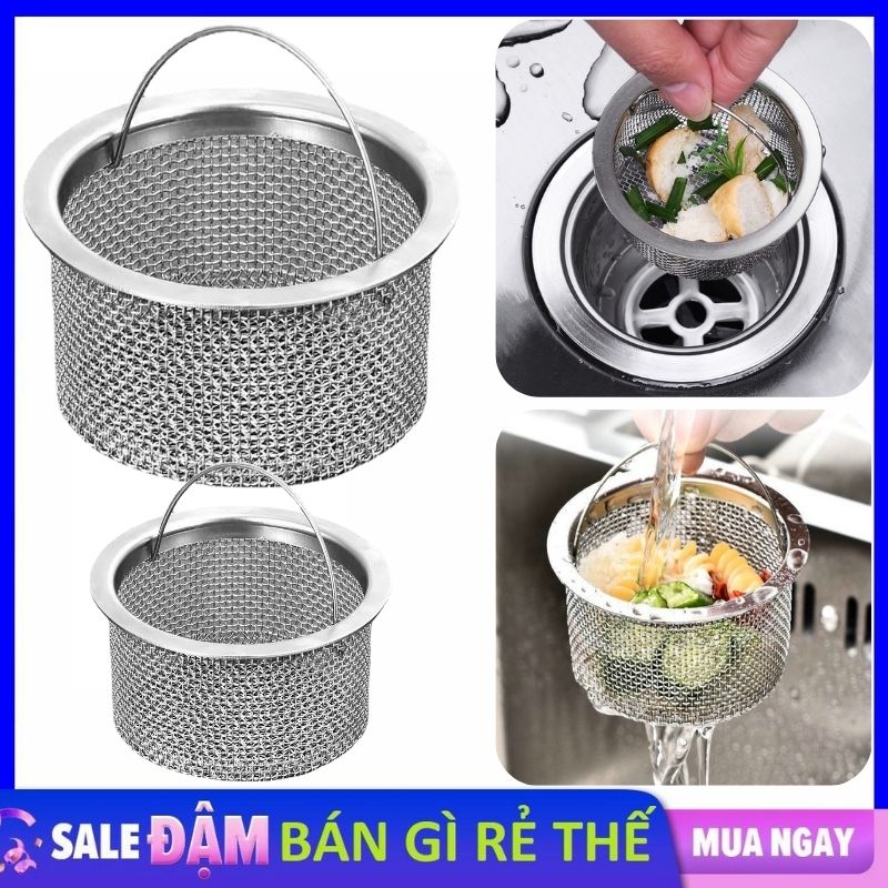 Lưới Lọc Rác Bồn Rửa Chén Thông Minh Có Quai Bằng Thép Không Gỉ - Dụng ...