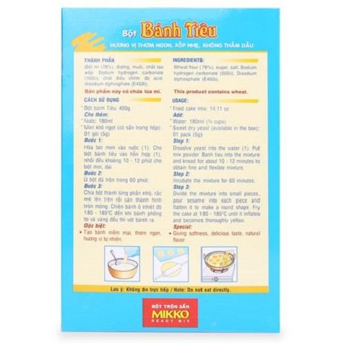Bột Bánh Tiêu 400g (Có gói men, Date mới, HSD 6 đến 12 tháng)