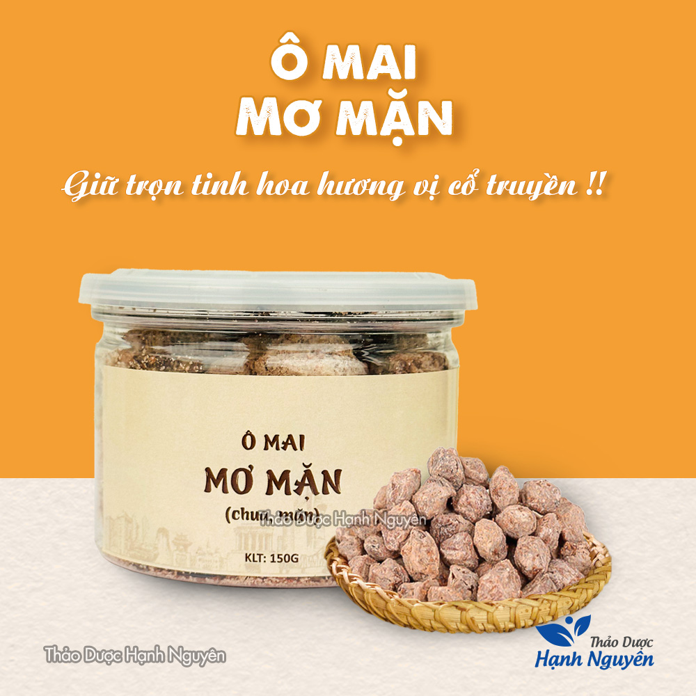 Ô mai mơ mặn (Đồ ăn vặt, đặc sản Hà Nội, xí muội) - Thảo Dược Hạnh Nguyên