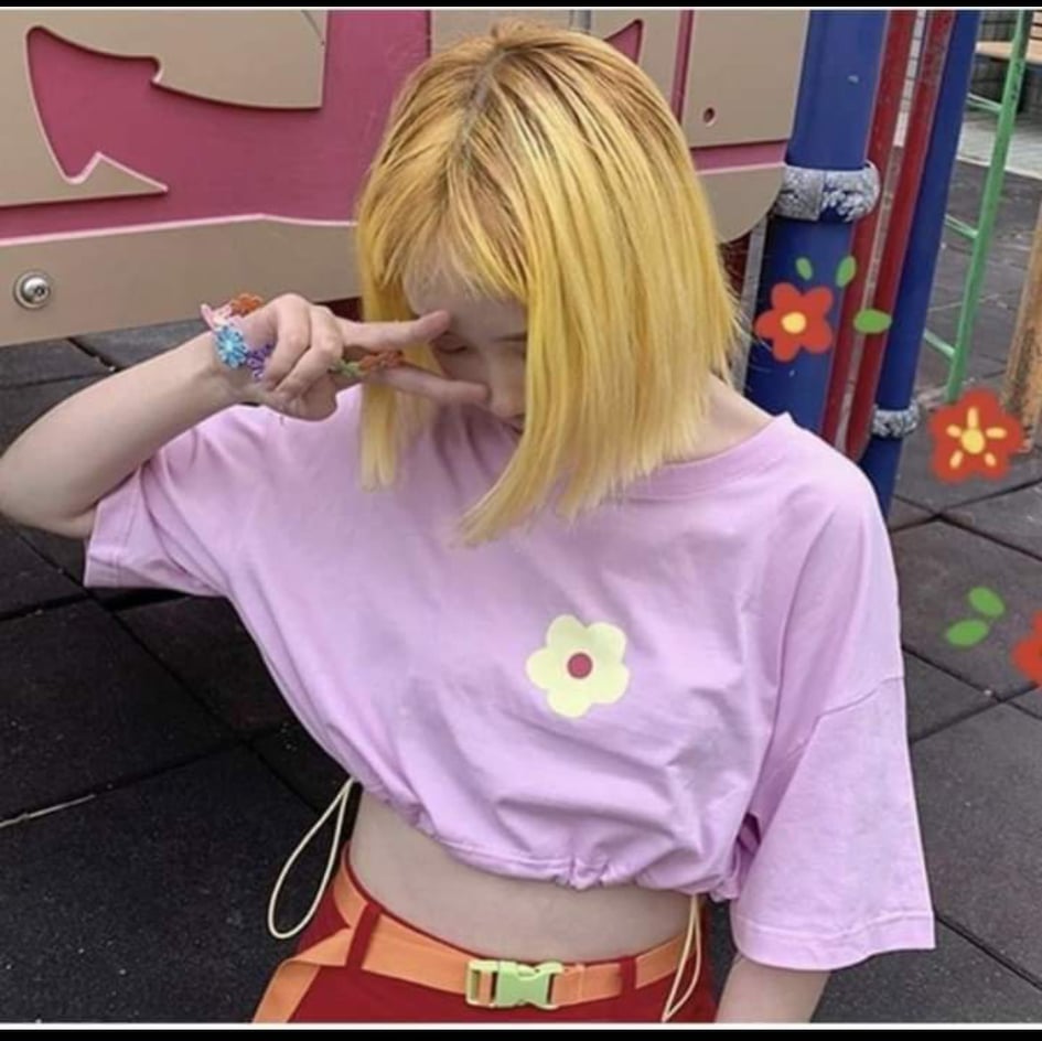 ÁO croptop (ko có dây rút 2 bên )