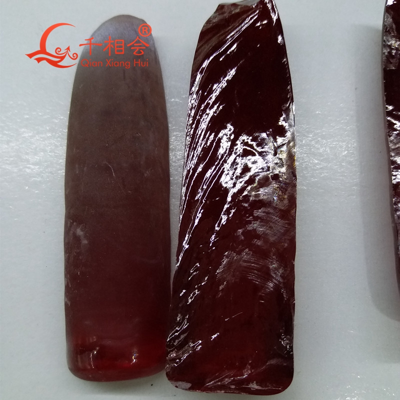 100g red corundum Rough raw material Synthetic ruby stone