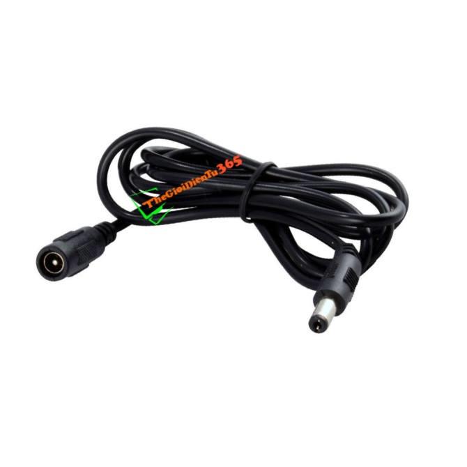 Dây nối dài dc jack 5.5x2.1mm 2 đầu đực cái dài 2 mét