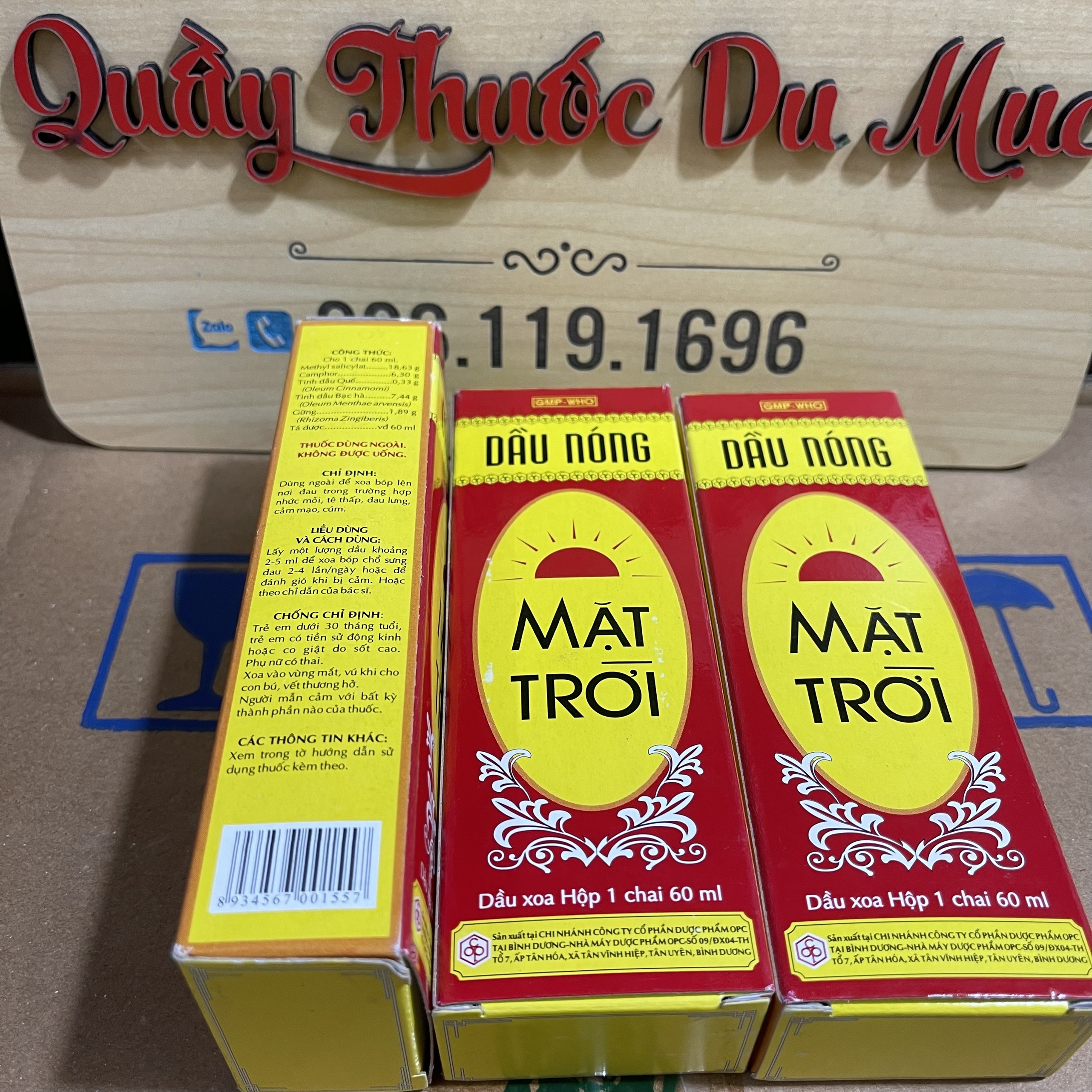 Dầu nóng mặt trời OPC - 60ml