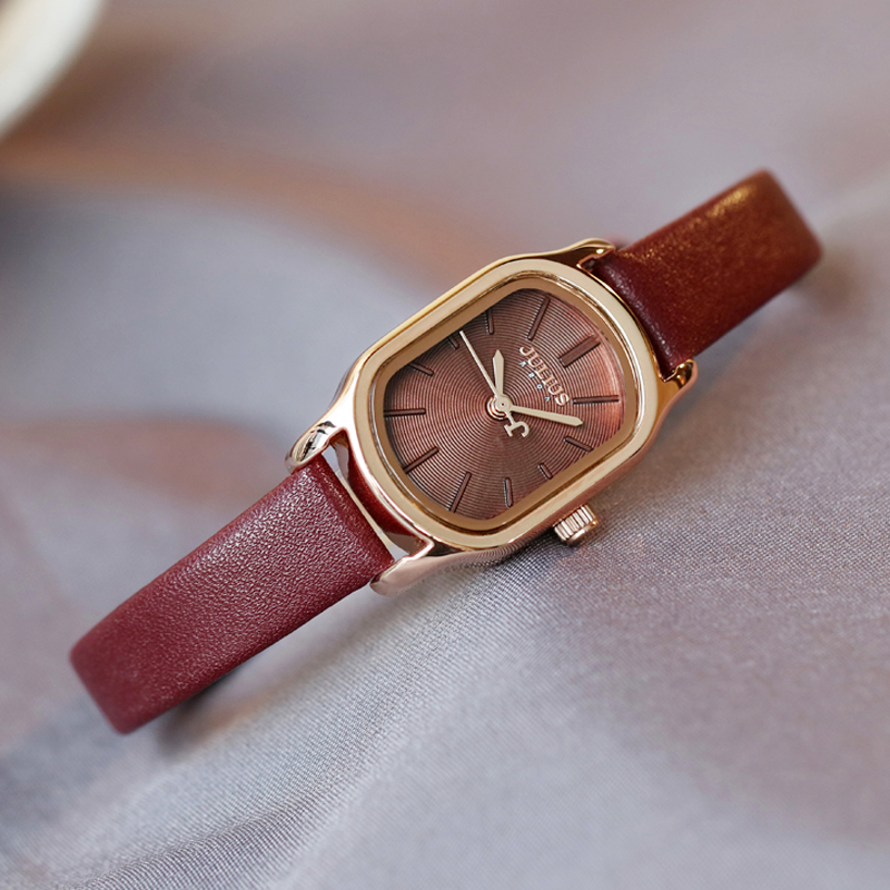 Đồng hồ nữ JA-1112 Julius Hàn Quốc dây da