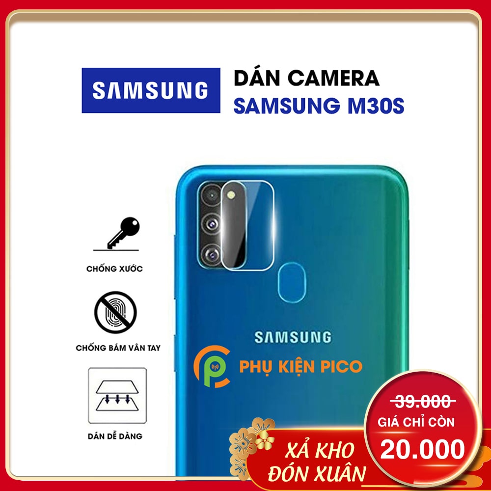 Miếng dán camera Samsung M30S trong suốt - Dán camera Samsung Galaxy M30s chống xước bảo vệ camera