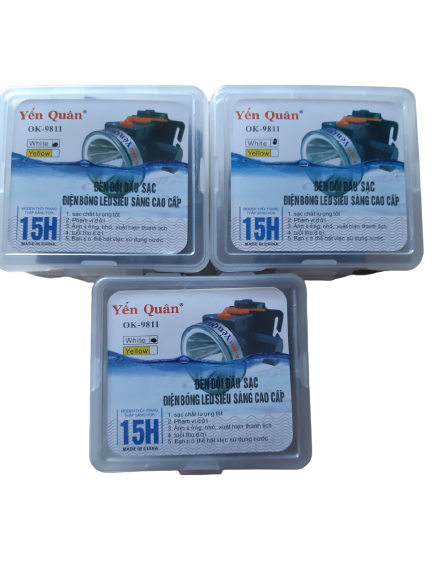 Đèn pin đội đầu yến quân 9811, siêu sáng ( ánh sáng trắng)