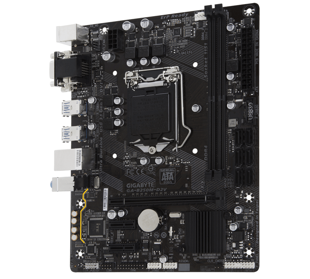 Main b250-d2v gigabyte cao cấp hỗ trợ được core i7-7700k Socket