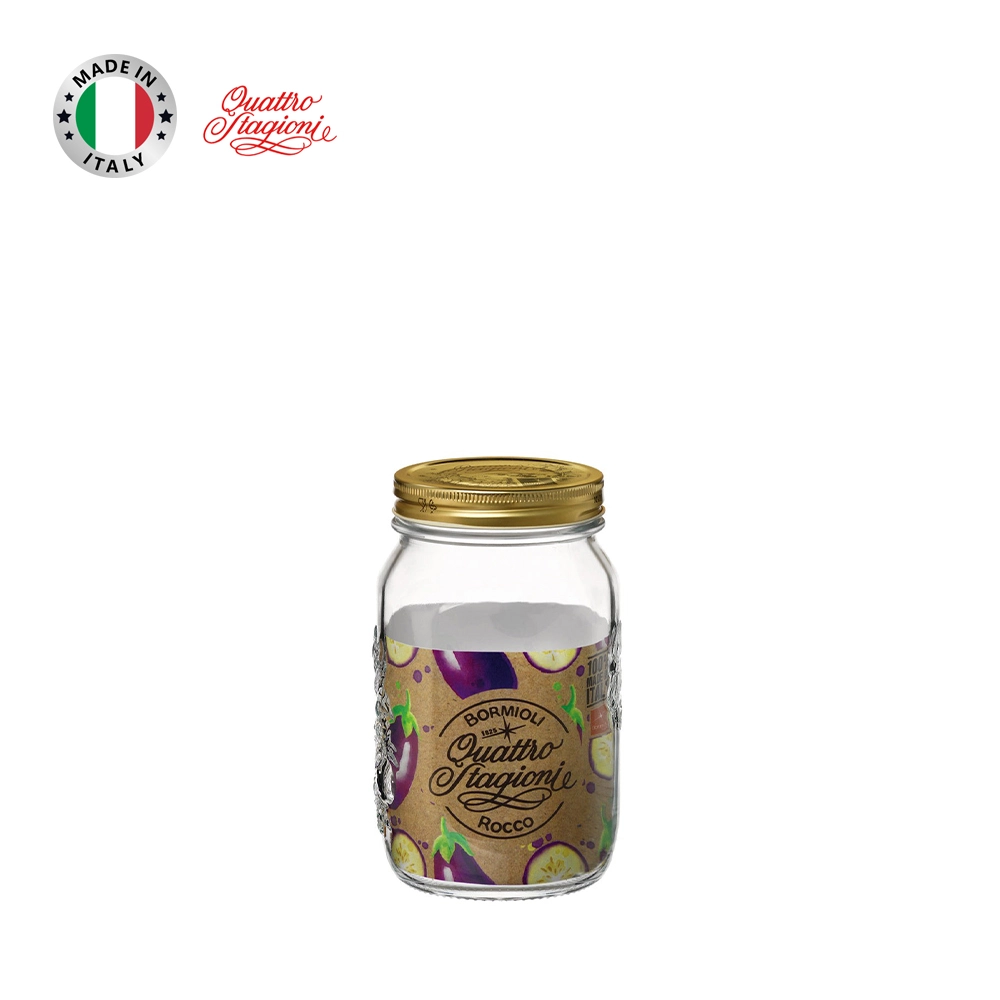 [Chính hãng] Hũ thủy tinh nắp vặn kín hơi QUATTRO - Bormioli Rocco - 1000ml