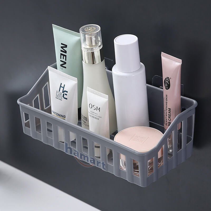 Bathroom Shelf Without Drilling Cosmetics Storage Rack Shower Shelf Shampoo Holder Bathroom Accessories
