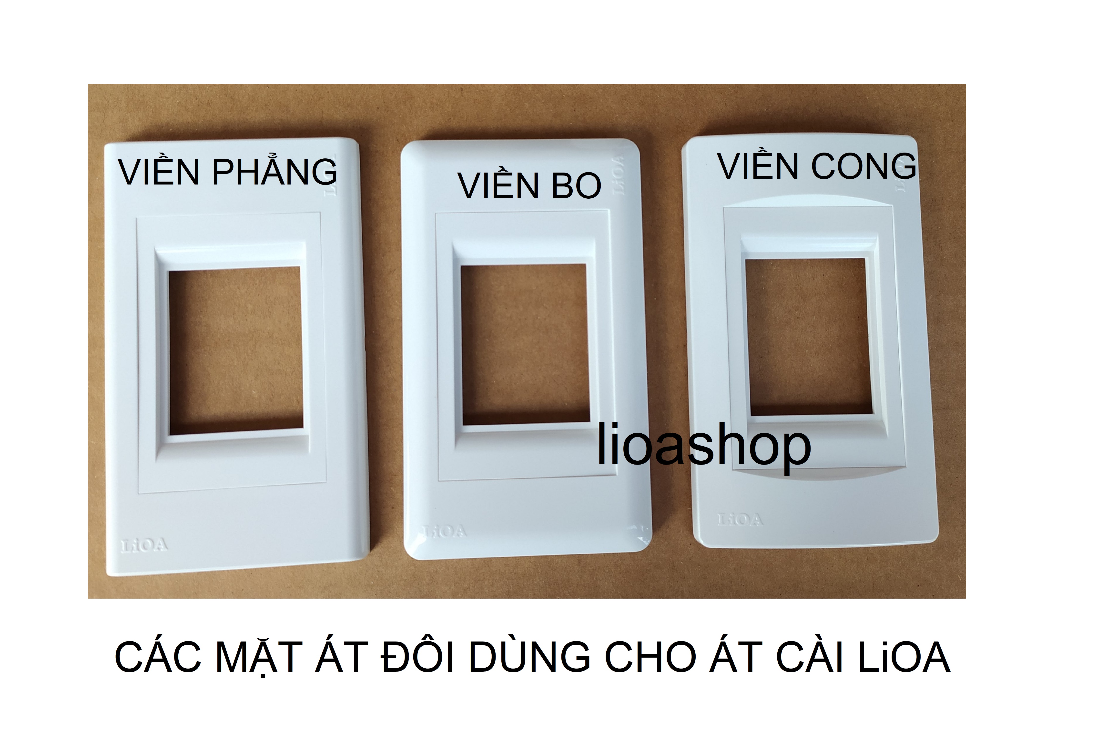 MẶT CHỨA ÁT ĐÔI DÙNG CHO ÁT CÀI LiOA. - LẮP CHÌM.