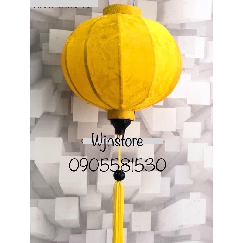 đèn lồng tròn hội an lụa tơ tằm size 45cm (zalo: 0905707603 - 0905581530)