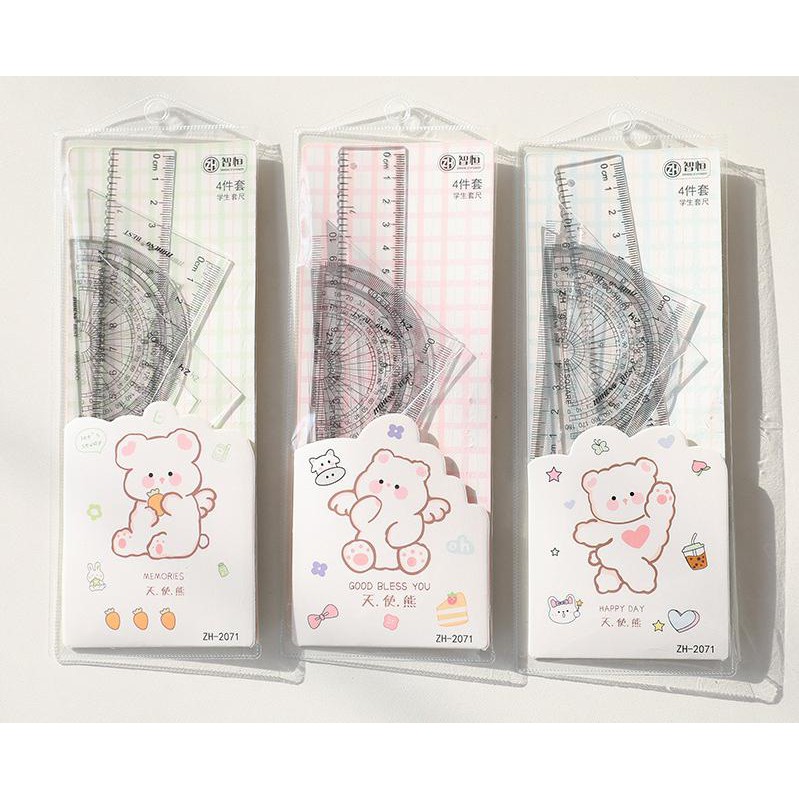 Bộ Thước Đo 15cm-20cm Dùng Cho Học Sinh