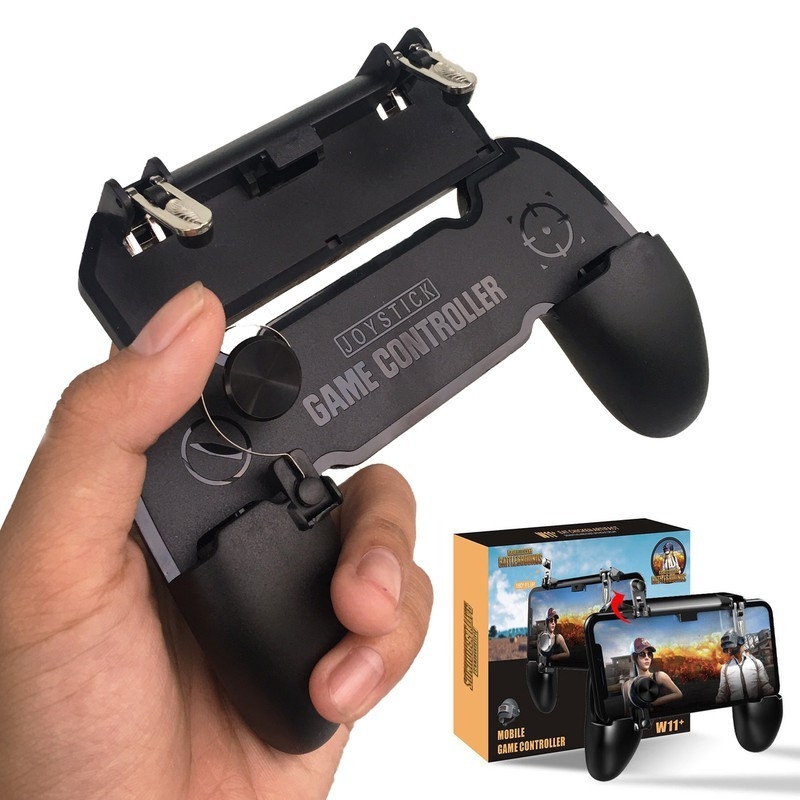 FREESHIP MAX – Tay Cầm Chơi Game Điện Thoại Di Động W11  Pubg Tay Cầm Chơi Game Không Dây Cho Iphone Android – MUABANNHANH 24H