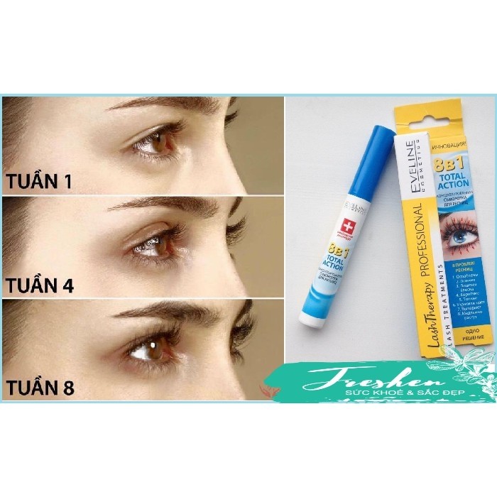 Dưỡng Mày/Dưỡng Mi Eveline 8 in 1 Total Action 10ml