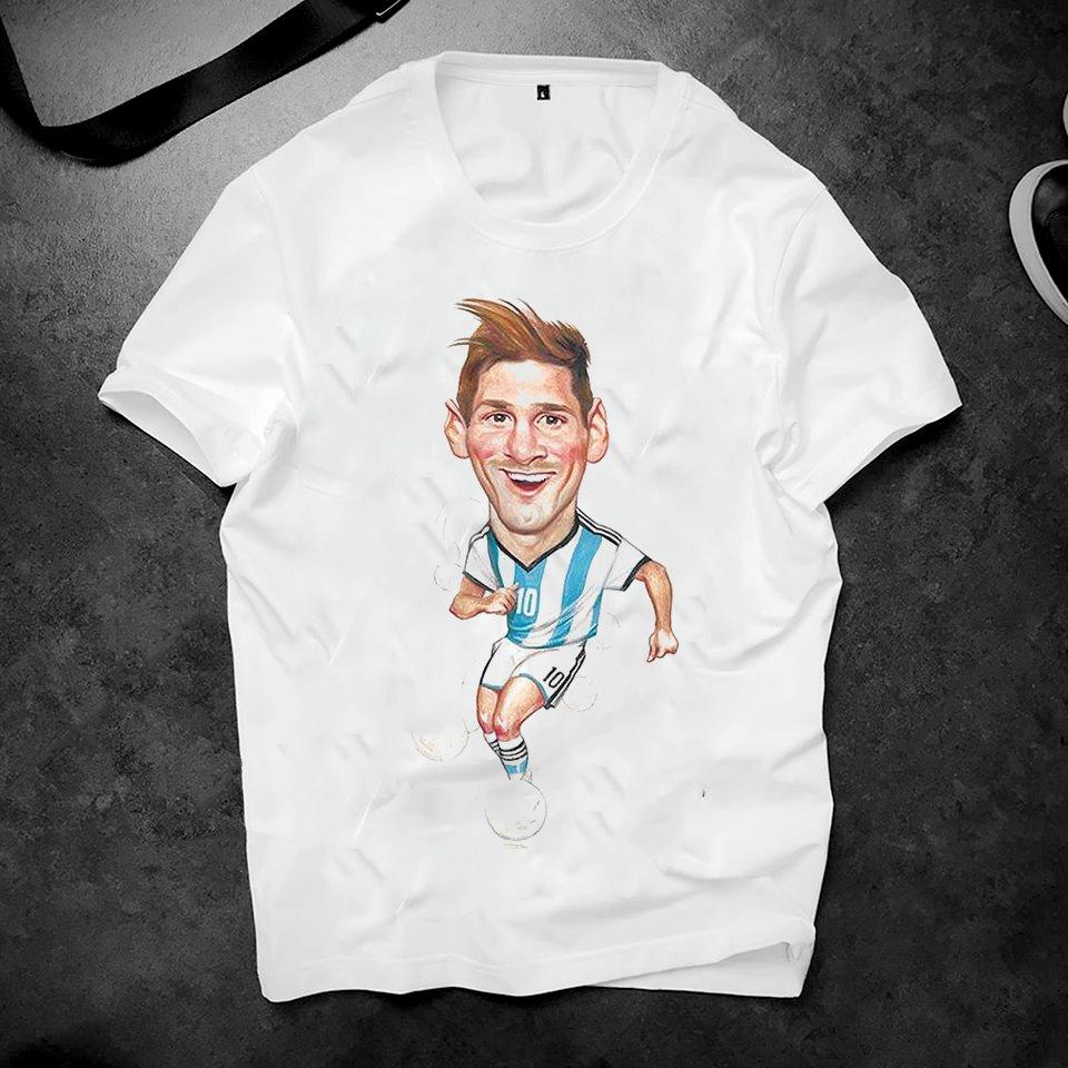 [Hoàn Tiền 15%] Áo thun unisex Messi đẹp rẻ 2019S560