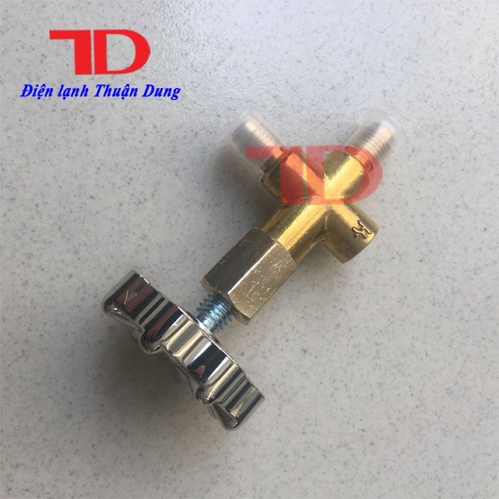 Tay vặn van đồng hồ sạc gas thay thế