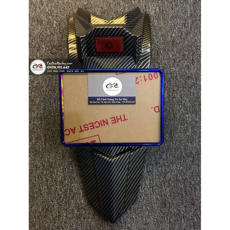 Combo dè FZ EX150 sơn cacbon và khung biển số titan