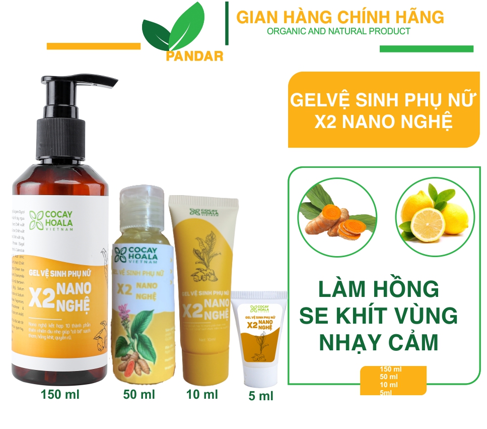 >> SO SÁNH GIÁ GEL VỆ SINH PHỤ NỮ GIẢM VIÊM NGỨA X2 NANO NGHỆ COCAYHOALA 150ML | Shopee Lazada Sendo Tiki | Nên mua ở đâu rẻ nhất 102 Gel dung dịch vệ sinh phụ nữ x2 nano nghệ, hết hôi, hết ngứa, sạch thơm, chai 150ml,PANDAR