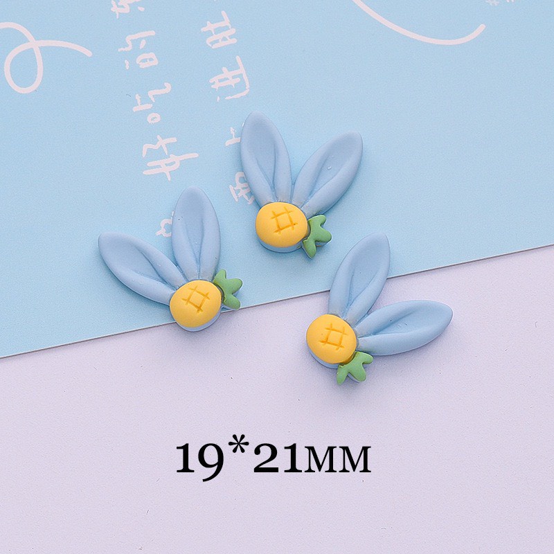 Charm slime/ Dụng Cụ Charm Trang Trí Hình Tai Thỏ Xinh Xắn