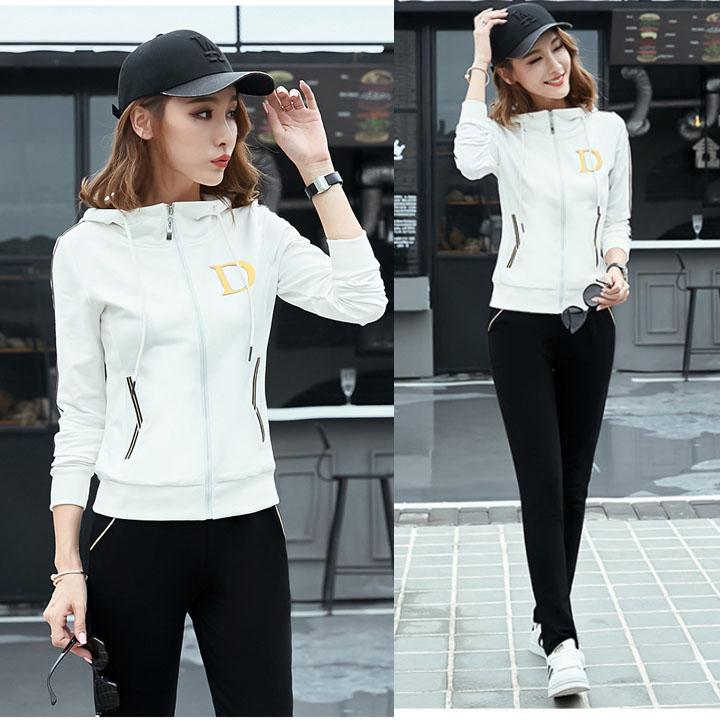 [HCM]Bộ đồ thể thao nữ thêu chữ D - TT288