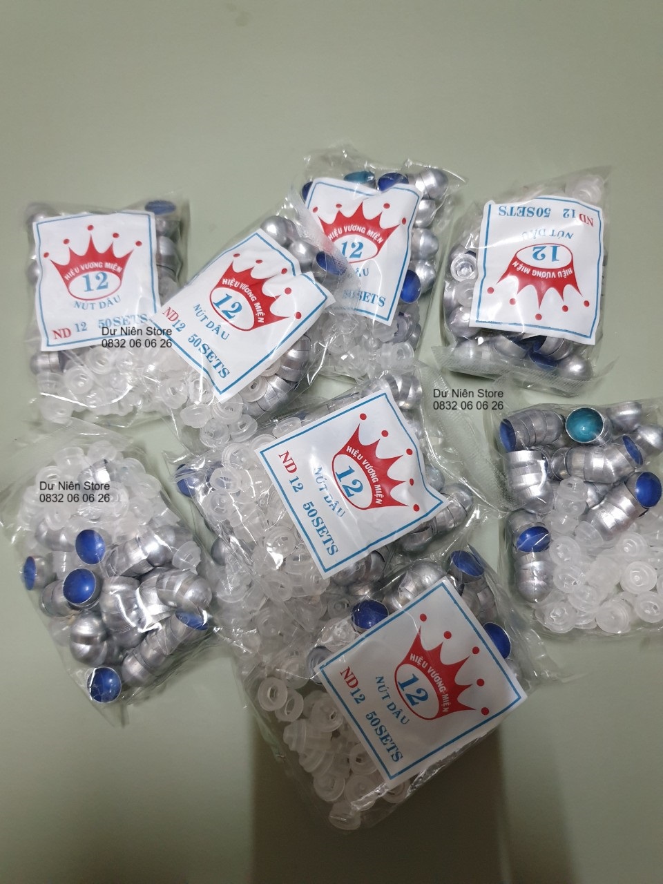 Nút bọc dâu, nút ú gói 50 nút.