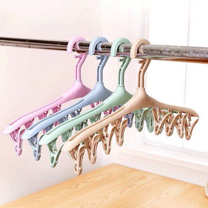 Móc phơi đồ móc treo 8 kẹp chống bay