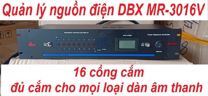 Quản lý nguồn điện dbx MR3016v-16 Cổng