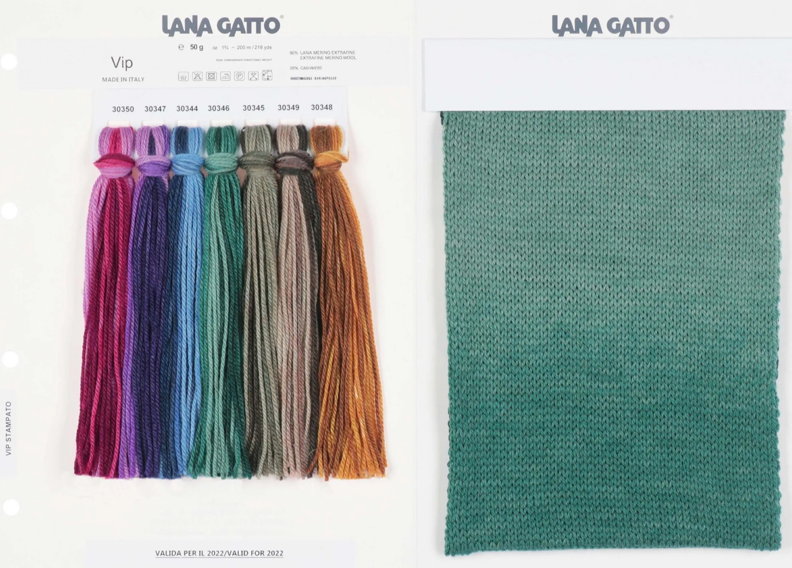 Cuộn len lông cừu merino pha cashmere Lana Gatto VIP