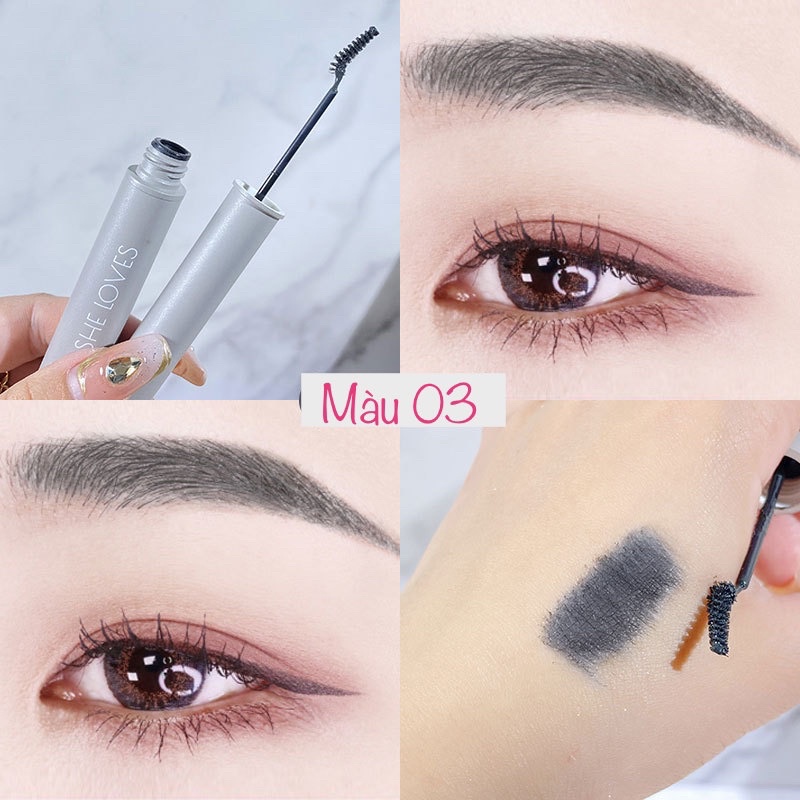 Mascara Chân Mày Bền Màu, Lâu Trôi Sheloves Brow Mascara