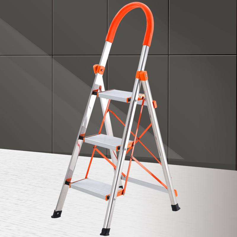 Thang ghế INOX gia đình 3 bậc - 1.25m
