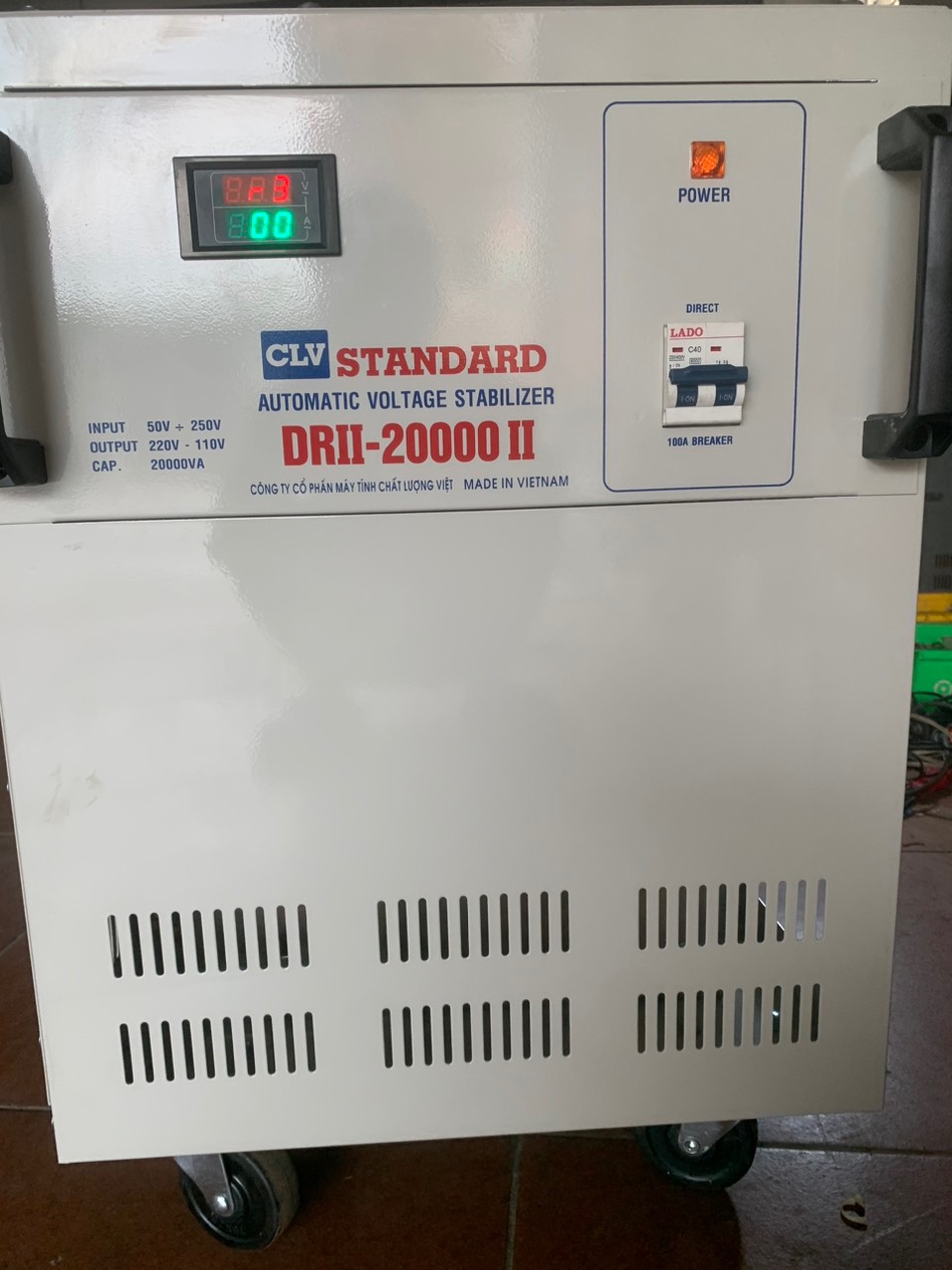 ỔN ÁP STANDA RD 20KVA/1PHA (50V-250V)