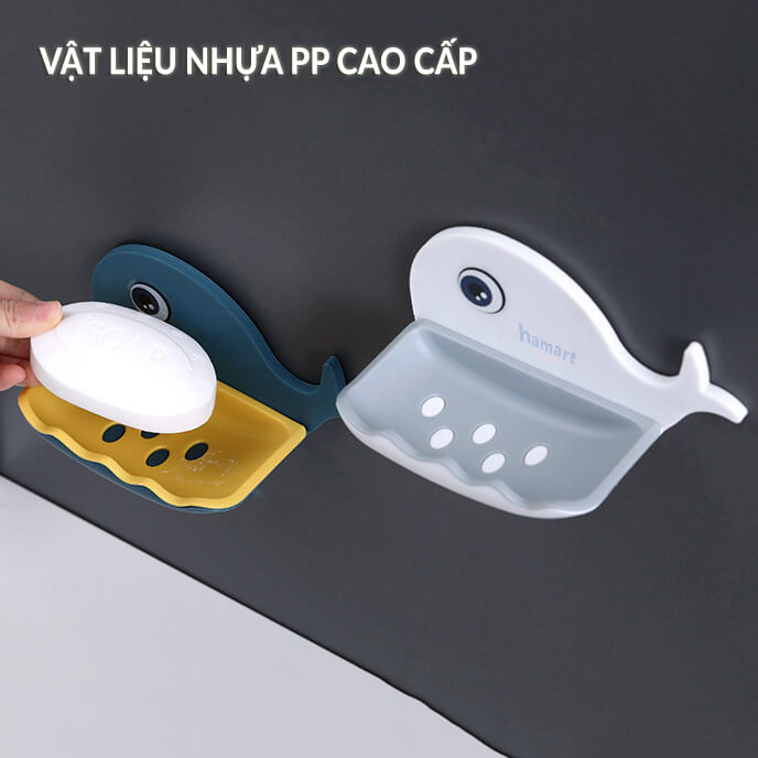 Khay Để Xà Bông 2 Lớp Hamart Trang Nhã Hộp Đựng Xà Phòng Dán Tường Cao Cấp Tiện Lợi