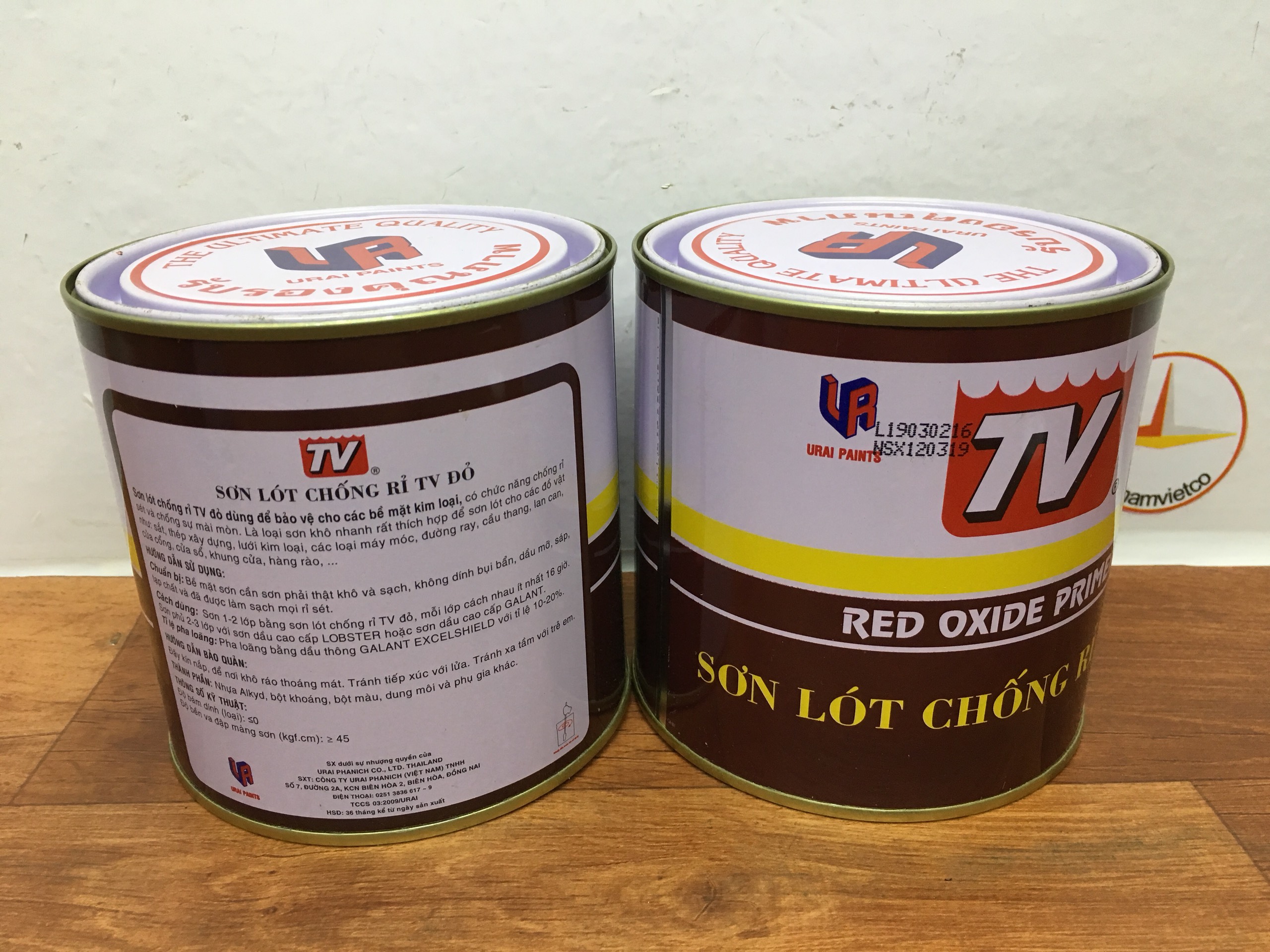 Sơn lót chống rỉ TV màu đỏ 800ML