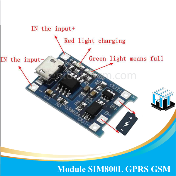 Mạch sạc pin tp4056 có ic bảo vệ