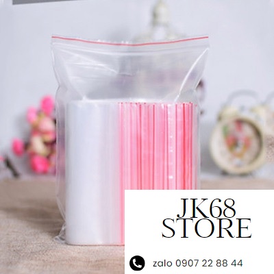 1KG TÚI ZIP CHỈ ĐỎ