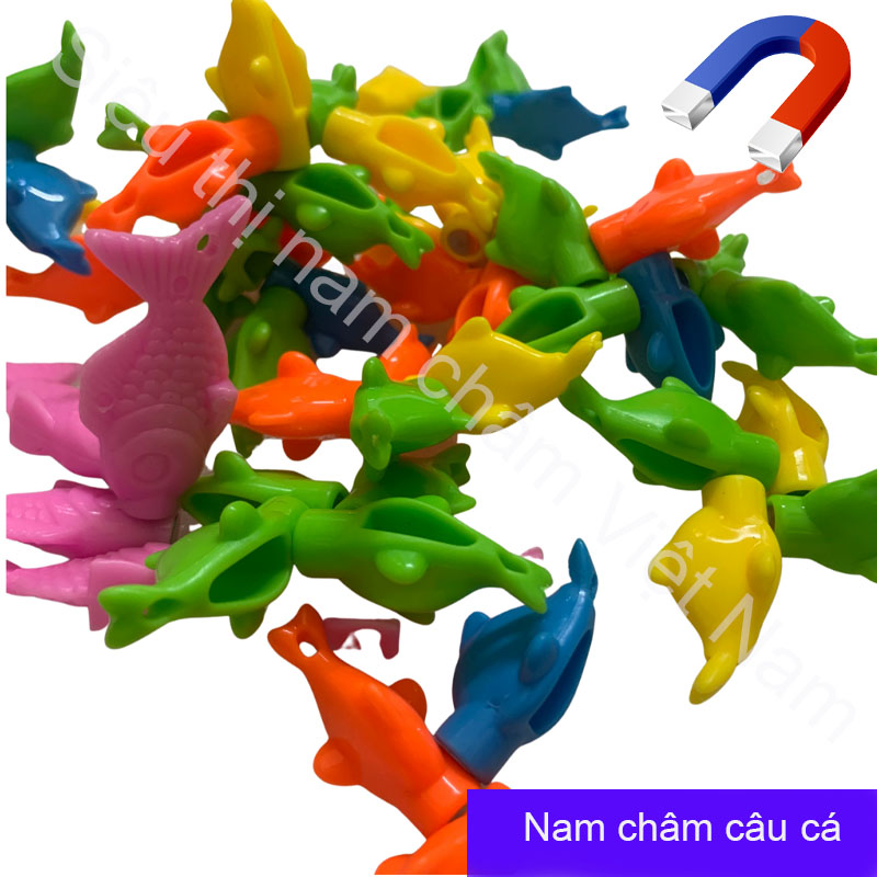 Nam châm câu cá nhiều màu siêu tiện dụng set 5 con