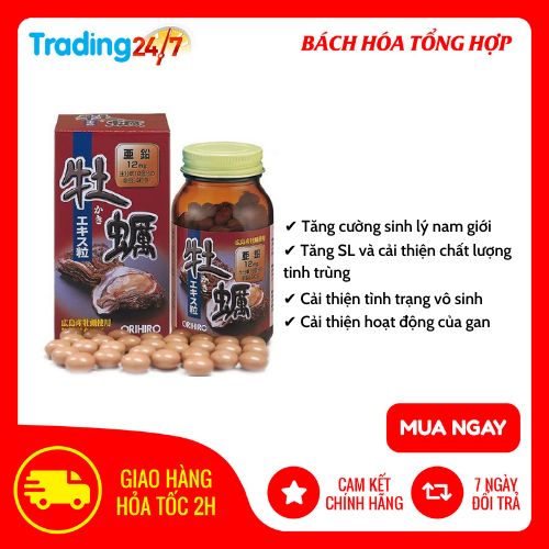 Tinh chất hàu tươi Orihiro 120 viên Nhật Bản