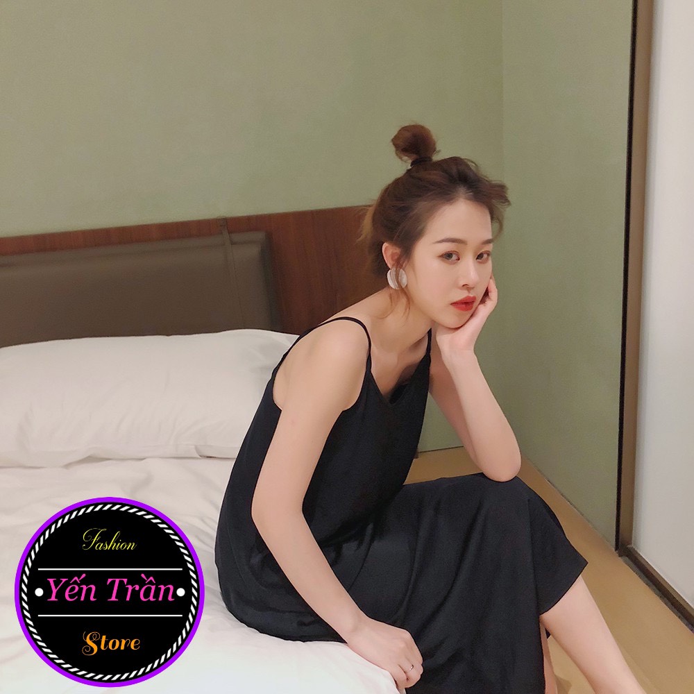 Sỉ đầm cami 2 dây chất đũi lụa đủ mầu